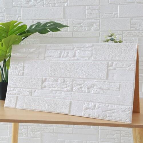 Waterproof 3D wall sticker Self-adhesive Foam wallpaper stone brick sticker Bedroom TV background restaurant store Deco sticker