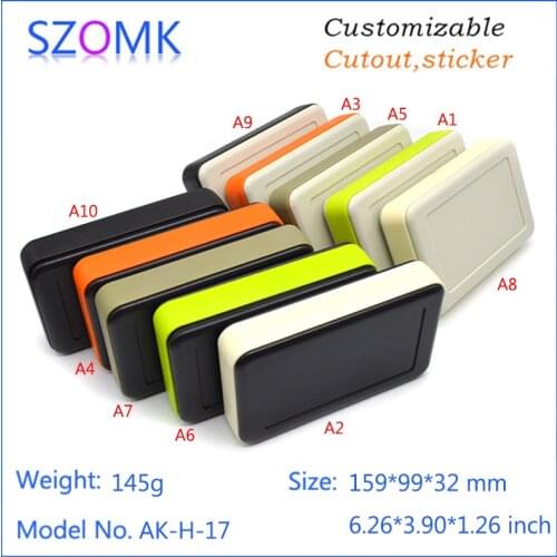 10 pcs, 159*99*32mm wholesale szomk electrical abs plastic enclosure boxes LCD plastic electronics junction housing manufaturer