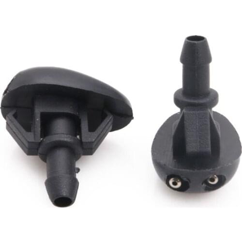 2 Pcs Car Windshield Washer Sprayer Nozzle Dual Holes for nissan