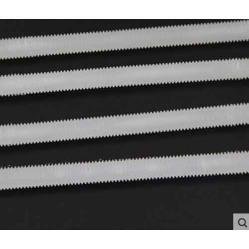 4PCS M6/8/10/12x250mm Nylon plastic Fully threaded rod bar stud length 250mm