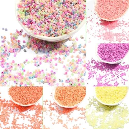 500-1000Pcs 2 3mm Colorful Crystal Round Hole Bead Czech Glass Seed Spacer Beads DIY Jewelry Girls Making Necklace Bracelet