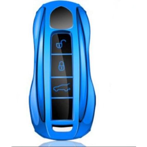 For Porsche New Macan Cayenne 911 Cayman718 Panamera Car Key Case Cover Shell Bag