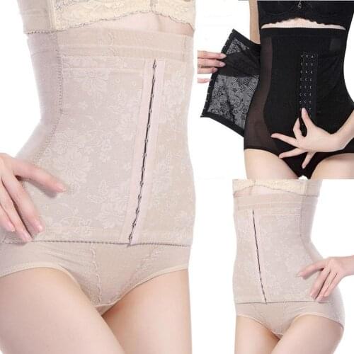 Women Tummy Control Body Shaper See-through Hip Seamless Underwear Corset Pants Control Body Shaper Underwear Corset Pants Under