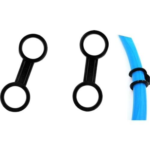 2 pcs Snorkel Retainer Universal Scuba Diving Dual Loop Snorkel Keeper Spare Parts Silicone Durable Soft Quick Release