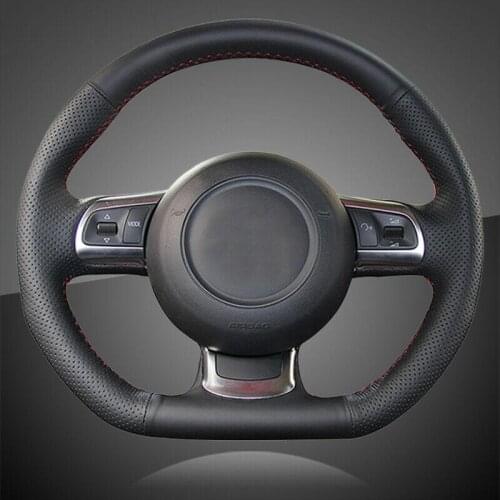 Artificial Leather Car Braid On Steering Wheel Cover for Audi TT 2008-2013