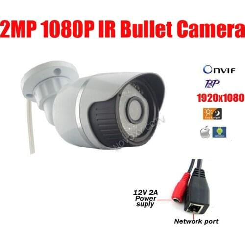 Free shipping 2MP 1080P IP Camera Outdoor indoor Waterproof IP66 CCTV P2P Onvif IR CUT Night Vision Security Surveillance Cam