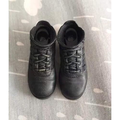 1/6 Scale Soldier Accessories Black Shoes Model for 12" Figure