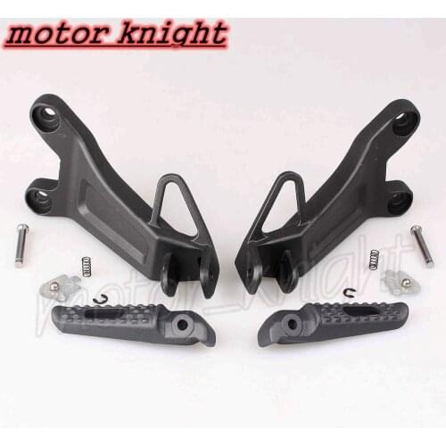 Motorcycle Rear Passenger Foot Rest Pegs Brackets Assembly for honda cbr600rr 2003 2004 CBR 600RR Black