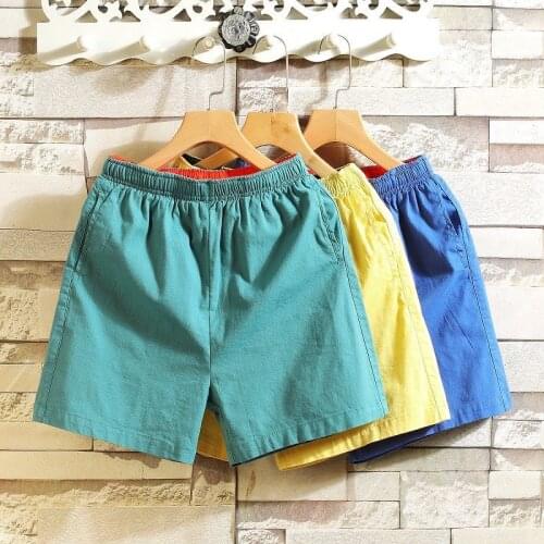 Men Casual Shorts Summer Men Male Fashion Solid Color Short Pants Bottoms Jogging Cotton Sweatpant Trousers Gym Workout Trousers