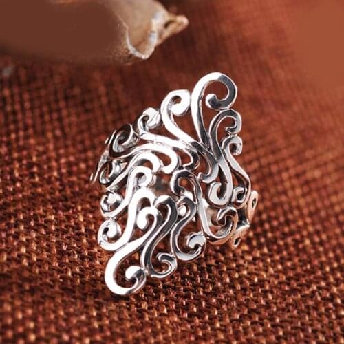 New Gothic Men Flower Rings For Women Jewelry Birthday Gift Romantic Wedding Engagement Drop Shipping 2021