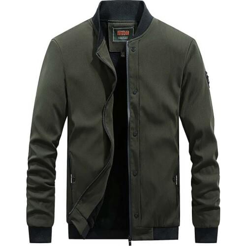 Autumn Winter Baseball Jacket Men Casual Bomber Jacket Warm Coat Windbreaker Korean Jacket Man Clothes