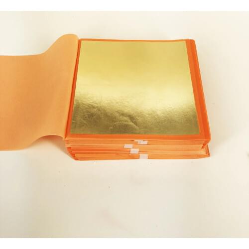 20 booklets of 500 sheets 14x14 cm Transfer Imitation gold silver Copper Leaf - Transfer Booklet for Gilding Crafts Buddbas
