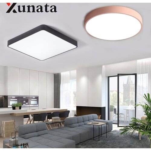 AC85-265V LED Ceiling Light 15W 18W Modern LED Lamp Mount Flush Remote Control Ceiling Lamp Living Room Lighting