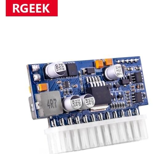 RGEEK DC ATX Peak PSU 19V 200W Pico ATX Switch Mining PSU 24pin MINI ITX DC to ATX PC Power Supply For Computer