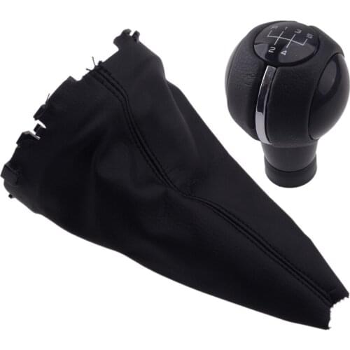 5 Speed Manual Gear Shift Knob with Gaiter Boot Head Fit for Mini Cooper F55 F56 F54 Clubman F60 F57