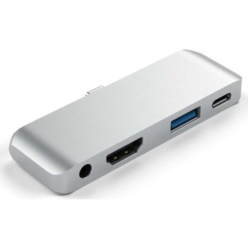 Type C To HDMI-compatible PD USB 3.5mm Four-in-one Docking Station USB3.1 HUB HD Docking Station