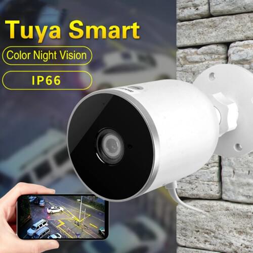Tuya Smart IP Security Camera, Wifi Home CCTV External Security Camera, Body Tracking Outdoor Waterproof IP Camera