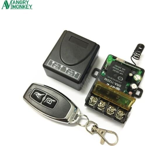 433Mhz Universal Wireless RF Remote Control Switch AC 220V 1CH 30A Relay Receiver and 2 channel 433 Mhz Remote For Water pump