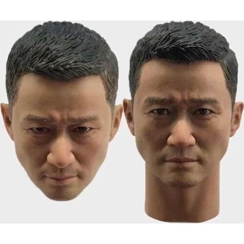 In Stock For Sale 1/6th Kung Fu Wu Jing Zhan Wolf Male Head Sculpture For Usual 12inch Doll Action Figure