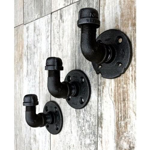 Vintage Industrial Steam Iron Water Pipe Tap Wall Robe Hook Hat Rack Holder Coat Hanger Kitchen Bathroom Accessories