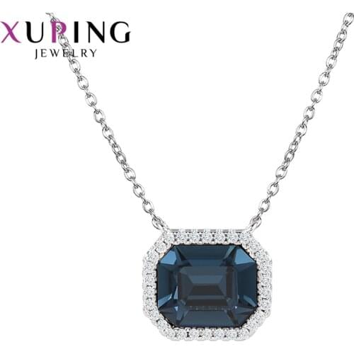 Xuping Jewelry Charms Styles Crystals Necklace for Ladies Beautifully Gift Wrapped 40273