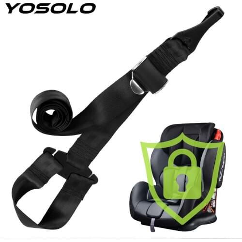 YOSOLO Connection Belts Child Baby Seat Belts Car Safety Seat Interface LATCH Belt Connector For ISOFIX Guide Grooves