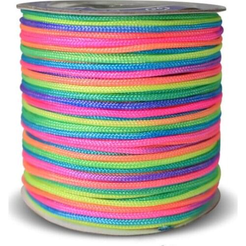 1mm 80m/roll Mix Color Braided Knitting Rope Jewelry Findings DIY Bracelet Necklace Chinese Knot Macrame String Wire Cord Thread