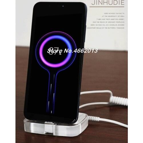 10 pcs/lot Cellphone mobile phone security display holder with charging and alarm functions