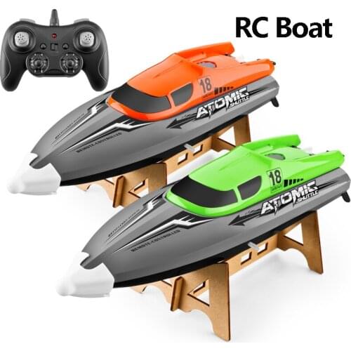 2.4G High-speed Remote Control Boat Hoverable 30km/h Smart Speedboat Ship Playable Radio Controlled Water RC Toy Kids Boys Gift