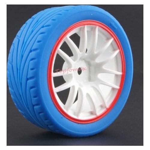 New 4PCS Rubber RC Racing Tires Car On Road Wheel Rim Fit For HSP HPI 9066 1/10 HSP 94123/94122/94103/D4/D3