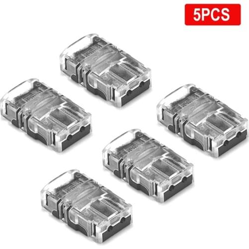 5-50pcs 4 Pin LED Connector 2pin 3/5/6 Pin 12V 5050 LED Strip Connectors For LED Strip WS2812B RGB 3528 5050 LED Strip Terminals