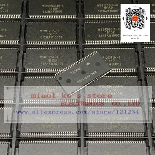 [ 5pcs~10pcs ]100%New original: W9812G6JH-6 W9812G6JH - SDRAM Memory IC 128Mb(8Mx16) Parallel 166MHz 5ns 54TSOP