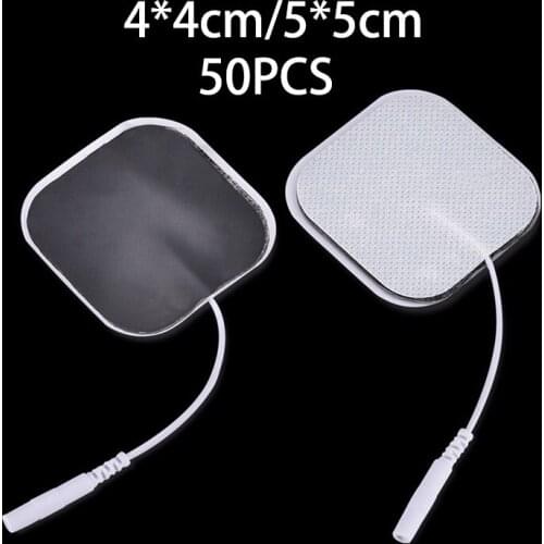 4x4cm/5x5cm Electrode Pads For Tens Digital Therapy Machine 2mm Ems Nerve Muscle Stimulator Non-Woven Massage Gel Patch Pads