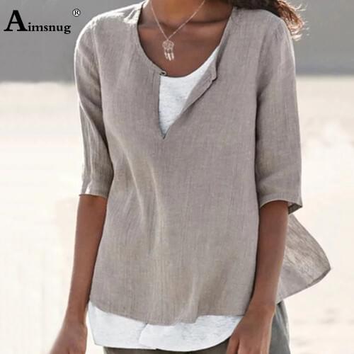 Aimsnug Linen Blouses