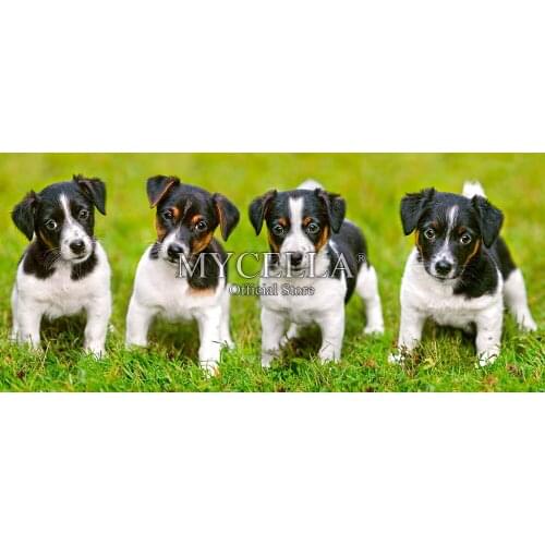 Dogs Baby 5D Diy Diamond Painting Cross Stitch Diamond Embroidery Jack Russell Terrier Animals Hobbies Crafts Mosaic Home Decor