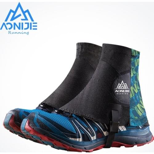 AONIJIE E941 Outdoor Unisex High Running Trail Gaiters Protective Sandproof Shoe Covers For Triathlon Marathon Hiking Cycling