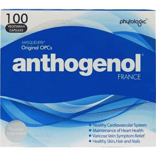 Australia Anthogenol Powerful Antioxidant OPCs for Heart Eye Health Beautiful Skin Hair Nails Diminish Age Spots Energy Vitality