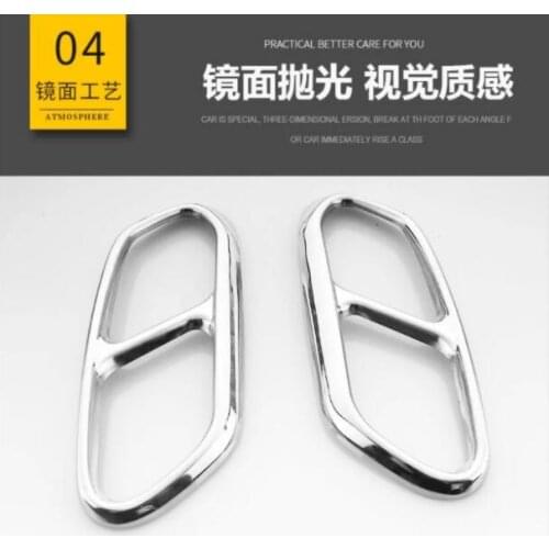 For VOLVO XC60 S90 XC90 V90 XC40 S60 V60 2015- 2021 Car Accessories Stainless Steel Rear Exhaust Pipe Four Tail Throat Decorativ