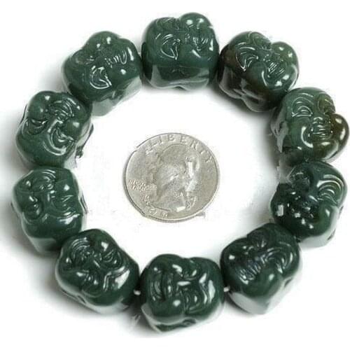 Natural Jade Bracelet Men Bracelet Round Bangle For Women Charm Jewelry Fashion Accessories Womens Bracelets