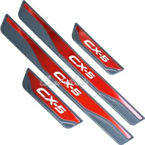 For Mazda CX-5 CX5 KF KE 2021 2020 2019-2011 Accessory Stainless Car Door Sill Kick Scuff Plate Protector Trim Cover Guard Pedal