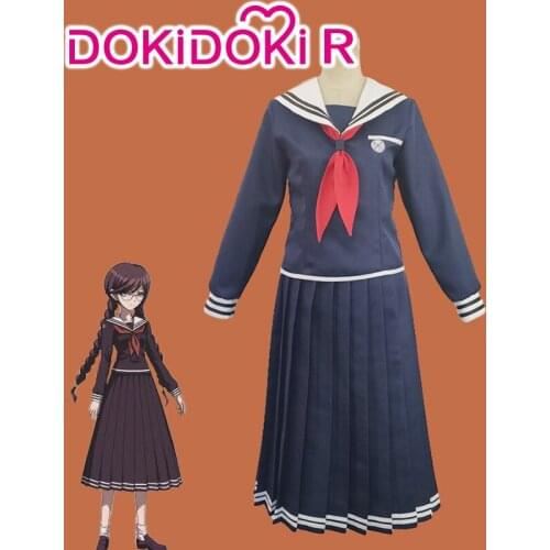 DokiDoki-R Game Danganronpa Cosplay Fukawa Toko Costume Women Halloween Blue Danganronpa: Trigger Happy Havoc Cosplay Costume