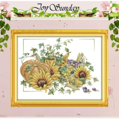 Fruit Harvest(2) Patterns Counted Cross Stitch 11CT 14CT Cross Stitch Sets Chinese Cross-stitch Kits Embroidery Needlework