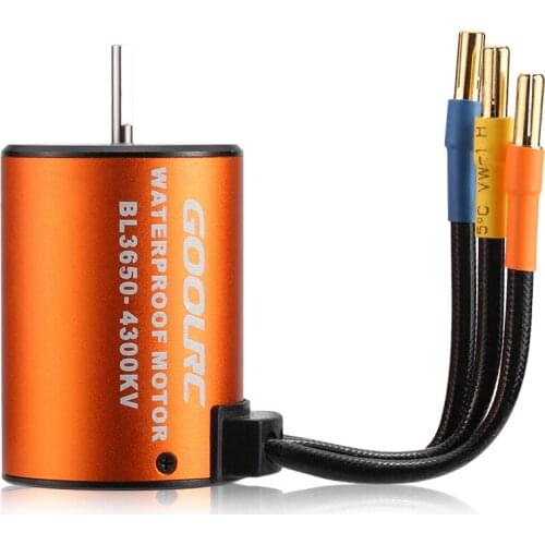 GoolRC 3650 4300KV Waterproof Brushless Motor for 1/10 RC Car HSP 94123 HuanQi 727 FS Racing 53625/53632