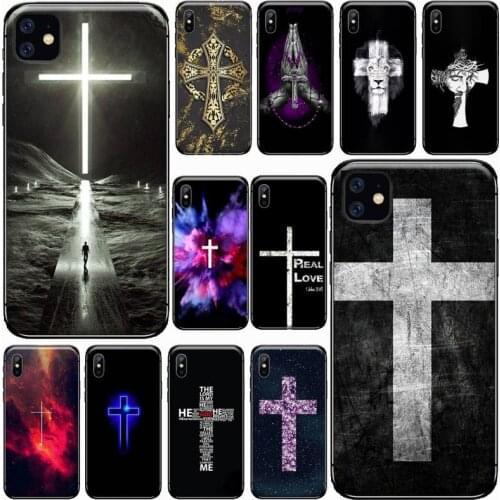 Jesus Cross Phone Cases for iPhone 11 12 pro XS MAX 8 7 6 6S Plus X 5S SE 2020 XR Soft silicone
