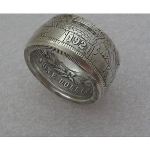 Hobo Coin Ring US Morgan Dollar Ring Handcrafted Ring