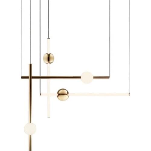 Contracted and post-modern art form droplight Nordic restaurant designers strip light between example luxury droplight