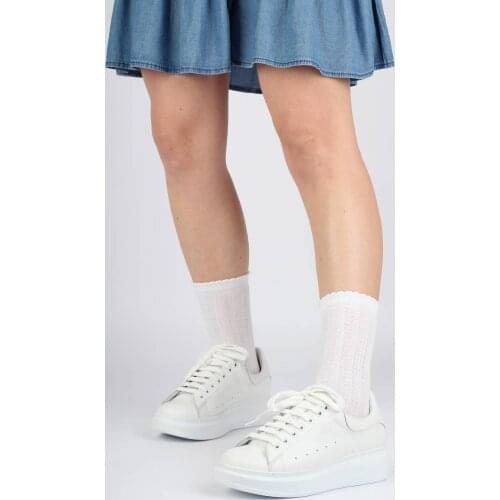 Modabuymus Genuine Leather White Sneaker Sports Shoes-Rodon