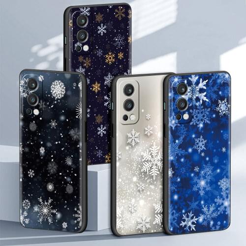 Mobile Phone Case For OnePlus 8T 8 Nord N10 5G N100 CE N200 2 7 7T 9 Pro 9R Z Soft TPU Cover Snow Flower Shell Coque Housing