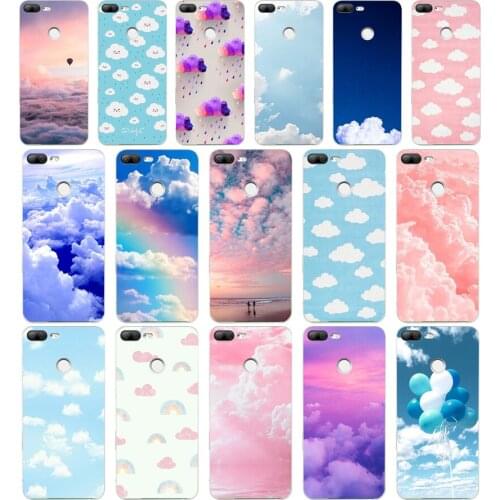 254H clouds on blue sky Soft Silicone Tpu Cover phone Case for huawei Honor 9 Lite 10 p 9 10 lite
