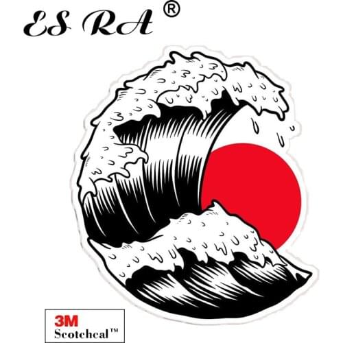 Laptop Stickers Aesthetic Car Decals Vinyl Pegatinas Japanese Wave Waterproof 3M Matt for Helmet Pitcher Luaggage Wall Fridge